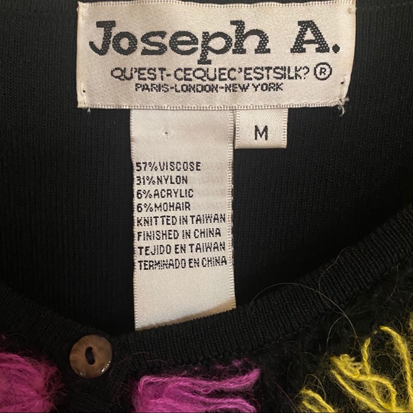 Sweet colorful sweater top black/multi 🌈cardigan - Picture 3 of 8